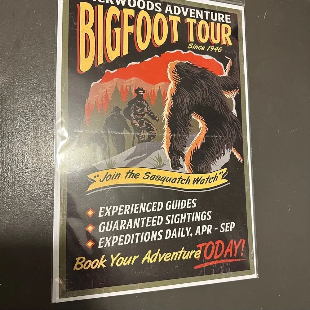 Backwoods Adventure Bigfoot‎ Tour High Quality Print 12
